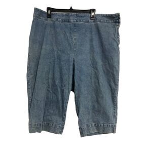 Lauren Ralph Lauren Jeans Co women's plus size 22W‎ capris denim side zipper